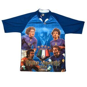 Y2K Italy 2006 World Cup Champions jersey One Size